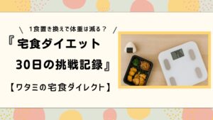 宅食ダイエット30日間の記録