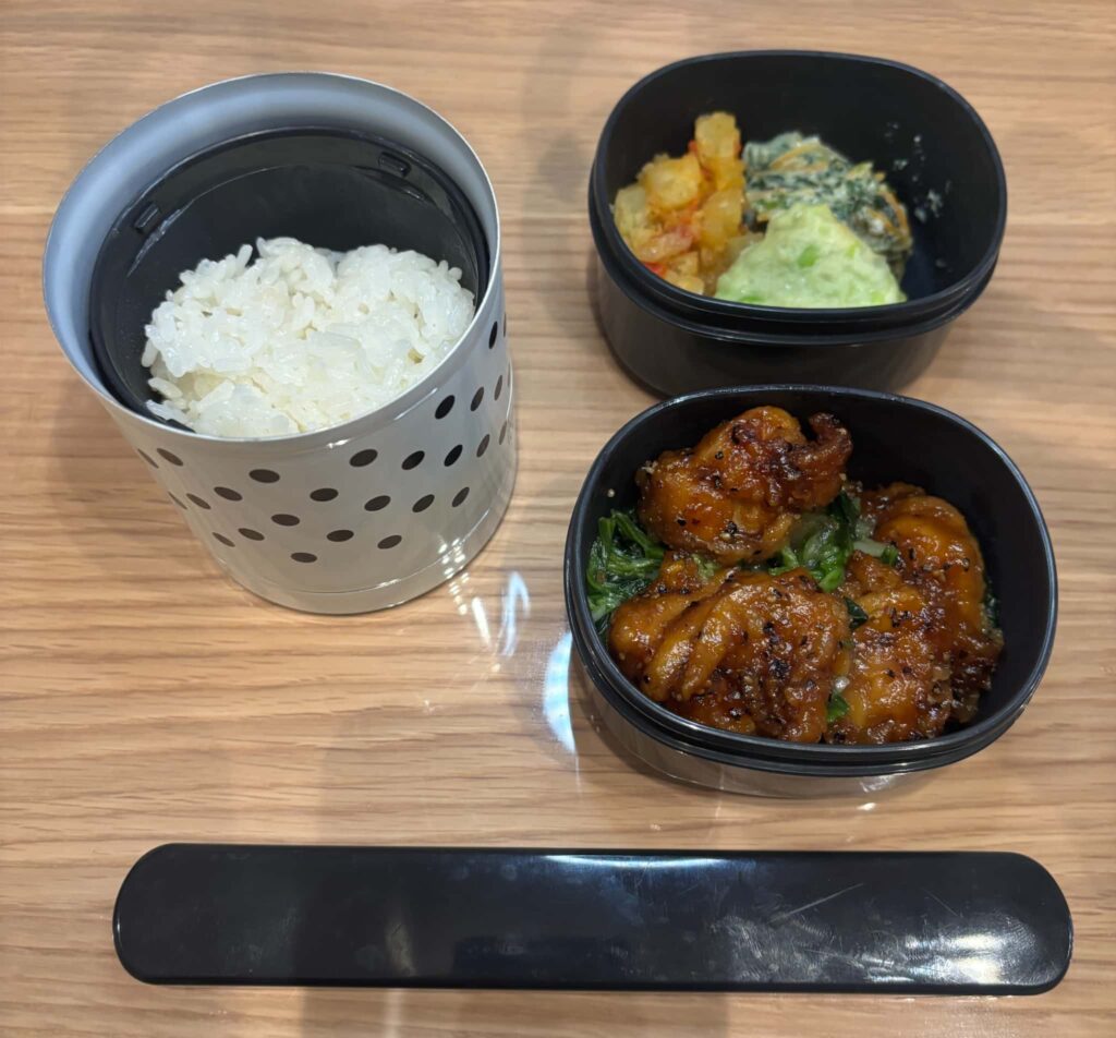 お弁当箱への移し替えが完了