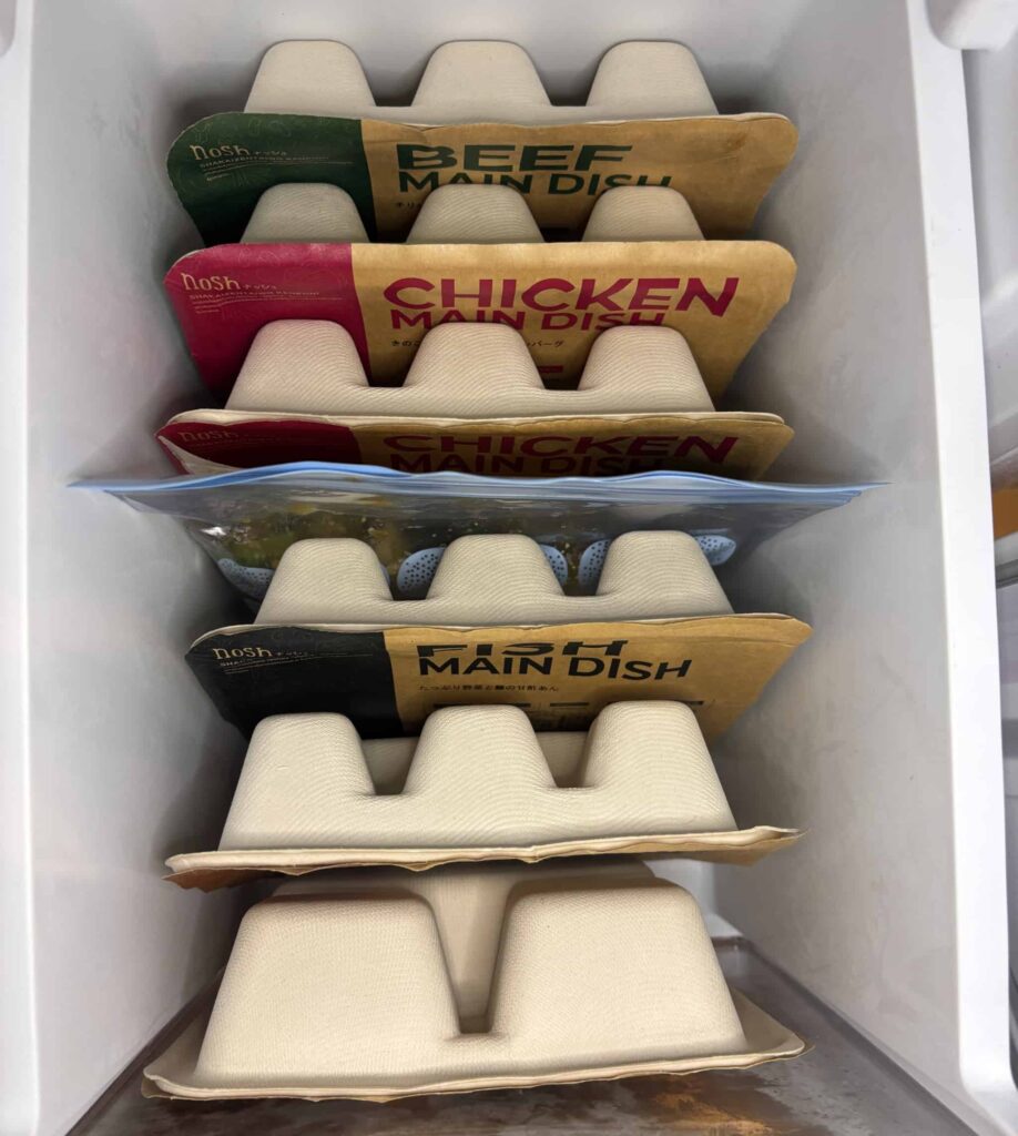 フリーザーパックは省スペース