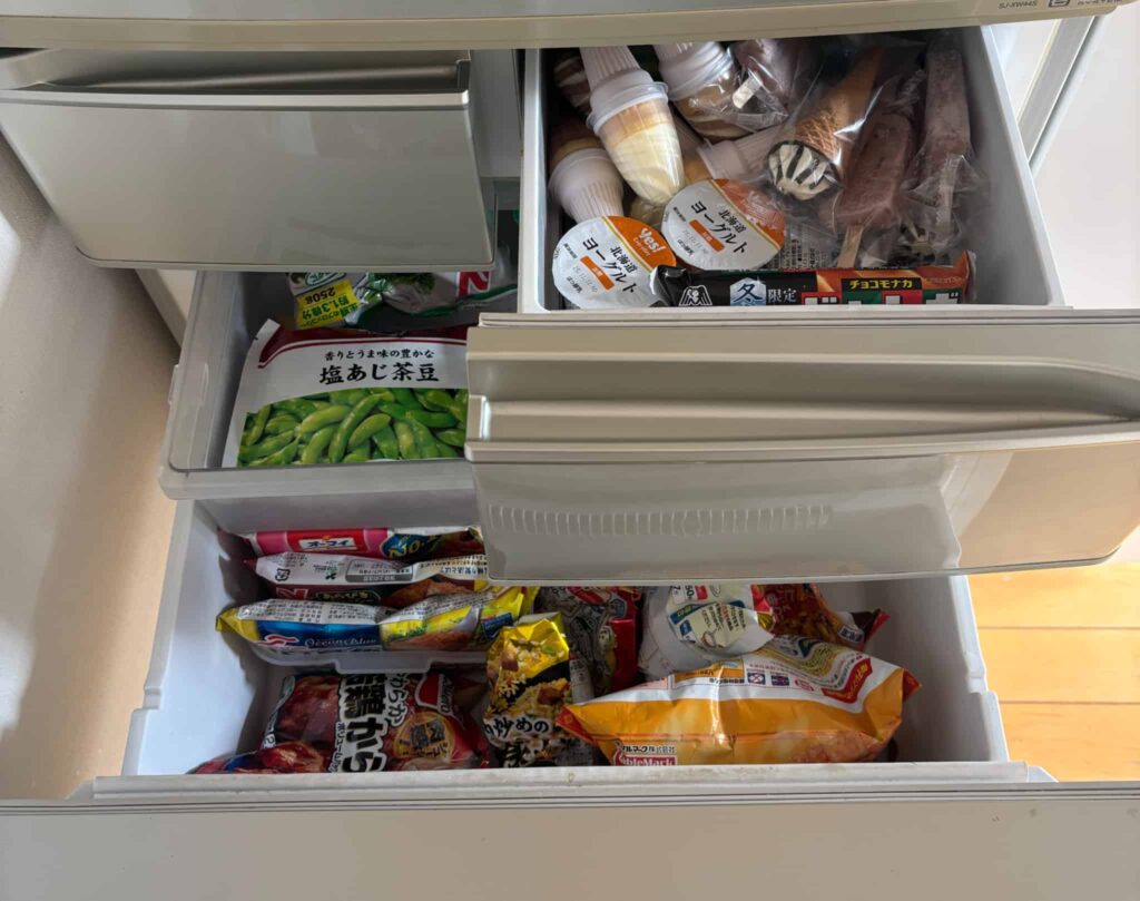 冷凍庫がいっぱい