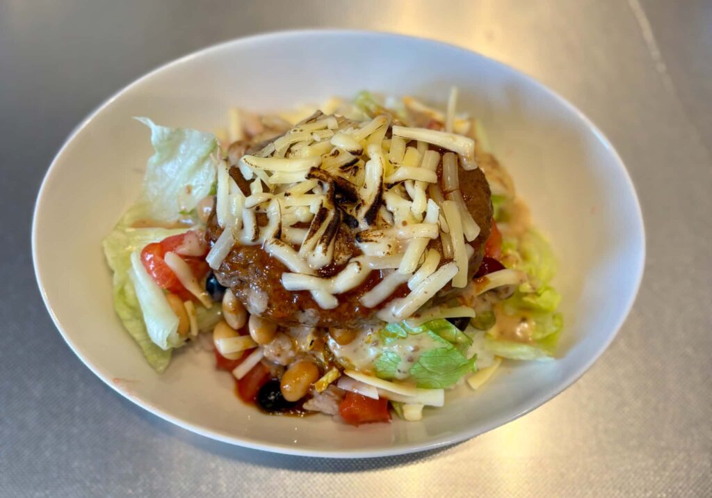 チーズを炙って完成