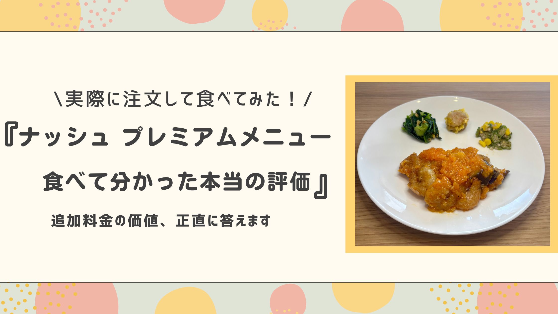実際に注文して食べてみた!ナッシュプレミアムメニュー、食べて分かった本当の評価、追加料金の価値正直に答えます