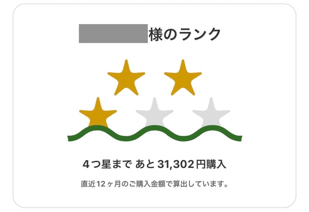 三ツ星ファームランク、3つ星の様子