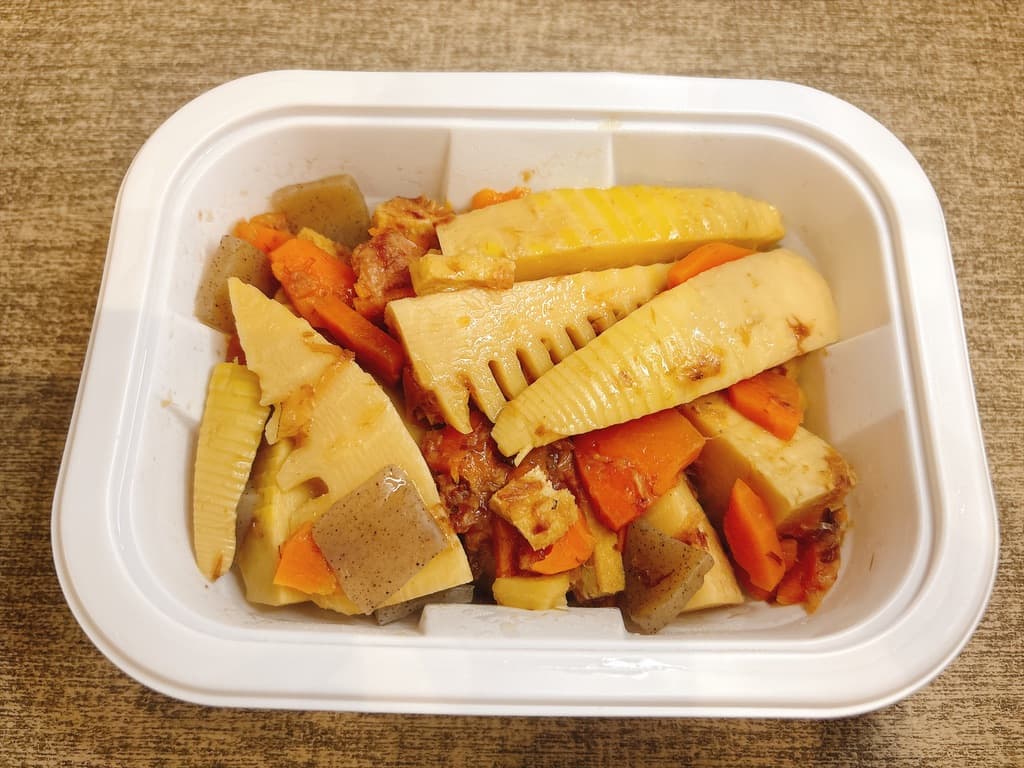 ツクリオの容器に入ったたけのこ土佐煮