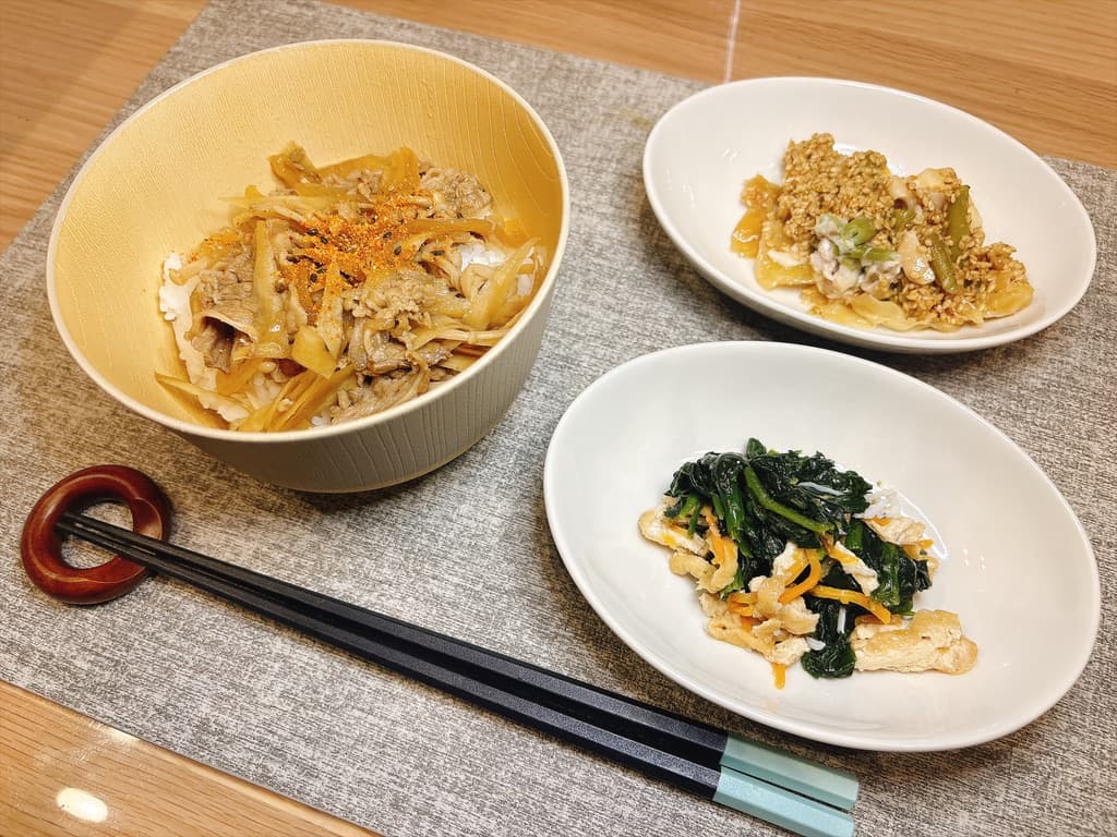 子どもに大好評だった牛丼の具